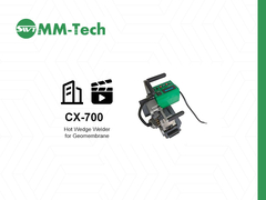 1.0-4.0mm HDPE Jeozar Membran Sıcak Kama Kaynak Makinesi CX700 Tam Güç 2400W