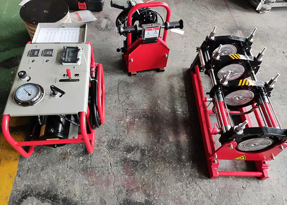 Belediye İçin 32-160mm Hdpe Boru Alın Füzyon Kaynak Makinesi