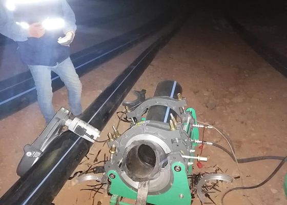 50mm - 160mm Hdpe Boru Alın Füzyon Kaynak Makinesi Düşük Gürültü
