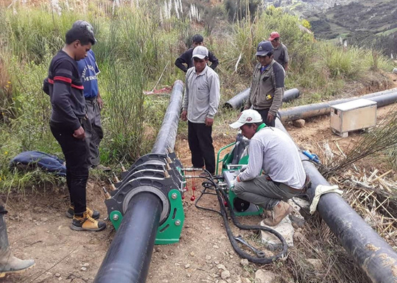 Sıcaklık Diaplay ile 630mm Hdpe Boru Alın Füzyon Kaynak Makinesi
