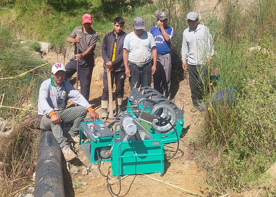 90mm - 250mm Hdpe Boru Alın Füzyon Kaynak Makinası 4.25kw