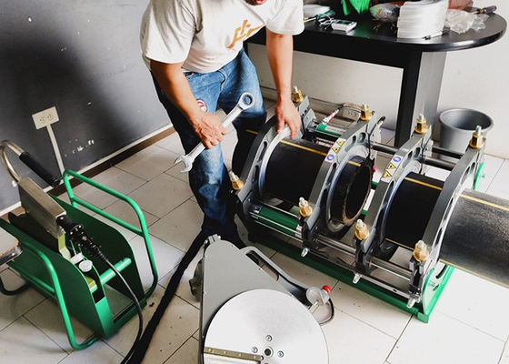 Pp Hdpe Boru Hidrolik Alın Füzyon Kaynak Makinası 5.25 Kw