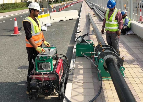 200-450mm HDPE boru Butt Füzyon Kaynak Makinesi DVS 2207 Kaynak Standartı Onaylandı
