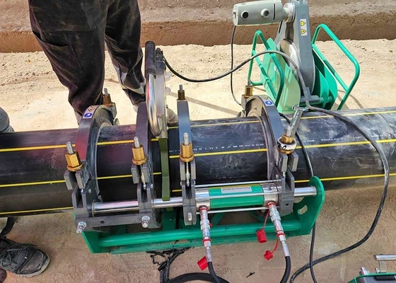 İrilik boru hattı için PPE HDPE boru kıç füzyon kaynak makinesi