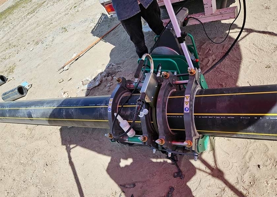 İrilik boru hattı için PPE HDPE boru kıç füzyon kaynak makinesi
