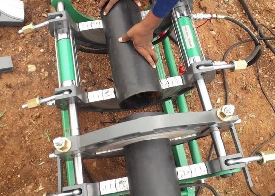 Sıcak Eriyik 160mm Manuel Hdpe Boru Kaynak Makinası