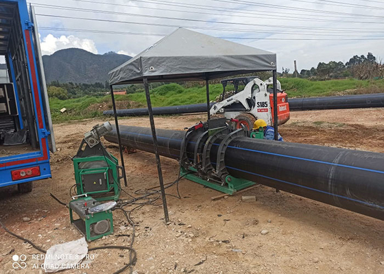315mm Hdpe Boru Ekleme Hidrolik Alın Füzyon Kaynak Makinesi Düşük Gürültü