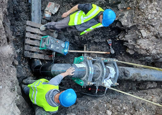 Hdpe Boru İçin 50-160mm Hidrolik Alın Füzyon Kaynak Makinesi